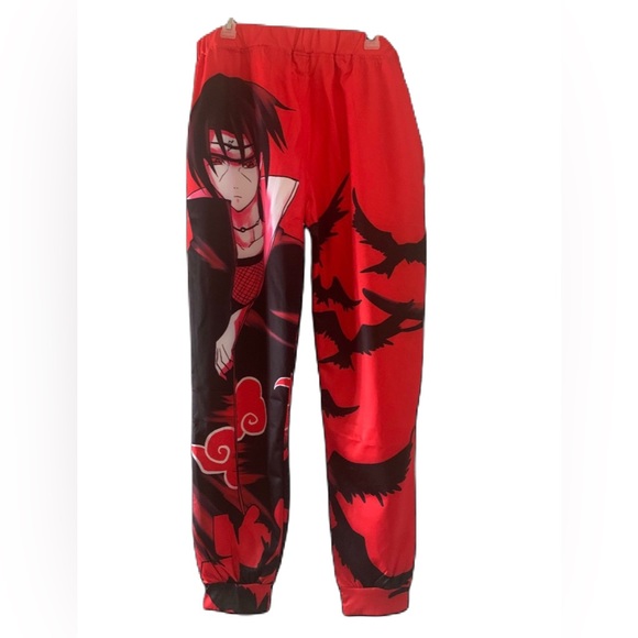 New Naruto Itachi Red Joggers US Men’s Size XL - Picture 2 of 5